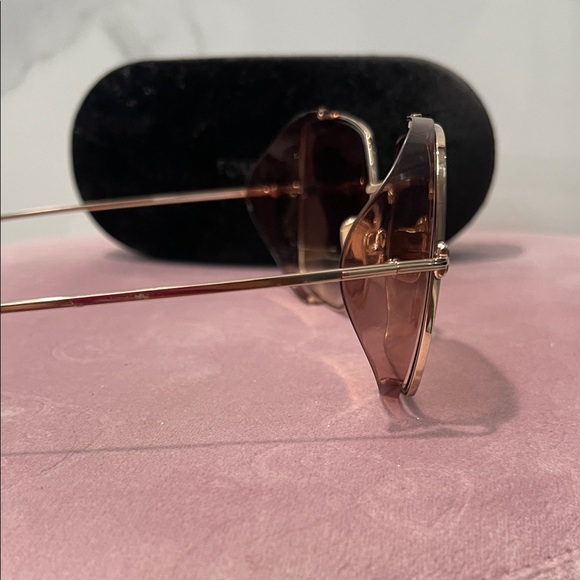 Tom Ford Rose Gold Square Sunglasses main image 4